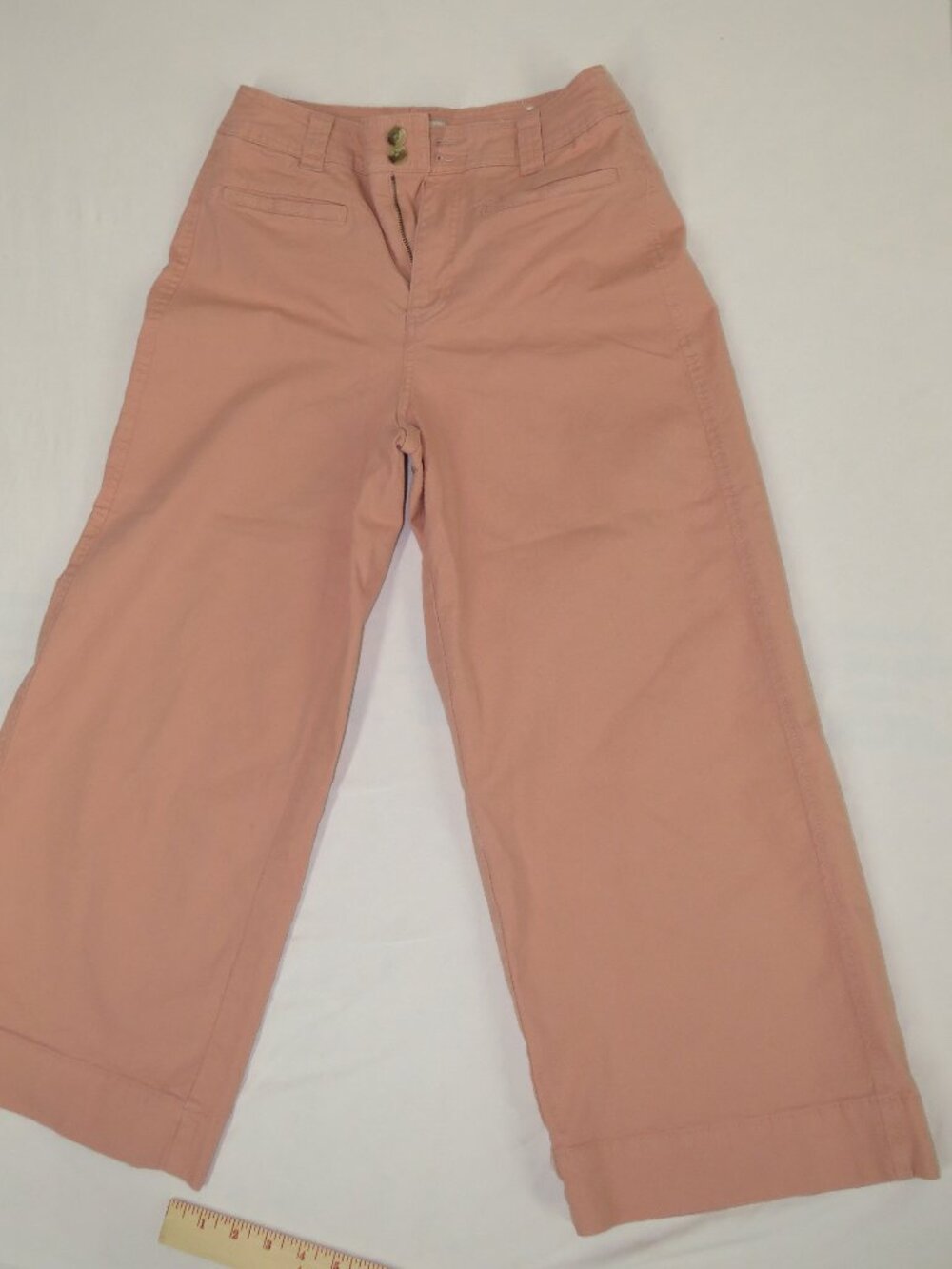 A New Day Blush Pink Stretch Chino Pants Size 6 | High-Waist Straight Leg Cotton